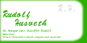 rudolf husveth business card